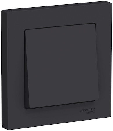 Schneider Electric ATN001012 ATLASDESIGN 1-клавишный ВЫКЛЮЧАТЕЛЬ, сх.1, 10АХ, в сборе, КАРБОН