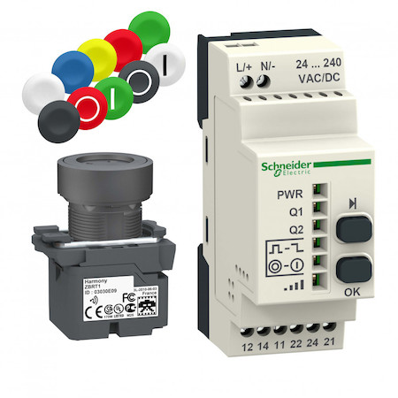 Schneider Electric КОМПЛЕКТ ПРИЕМНИК И БЕСПРОВ КНОПКА AC/DC XB5RFA02