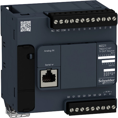 Schneider Electric TM221C16T КОМПАКТНЫЙ БАЗОВЫЙ БЛОК M221-16IO ТРАНЗИСТ ИСТОЧНИК