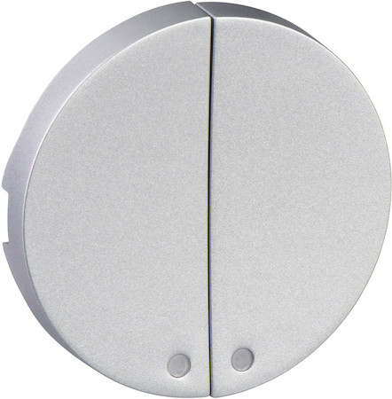Schneider Electric S53R298 ODACE КЛАВИША с окном подсветки, 2-клавишная кнопка, АЛЮМИНИЙ