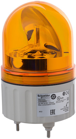 Schneider Electric XVR08B05 ЛАМПА МАЯЧОК ВРАЩ ОРАНЖ 24В AC/DC 84ММ