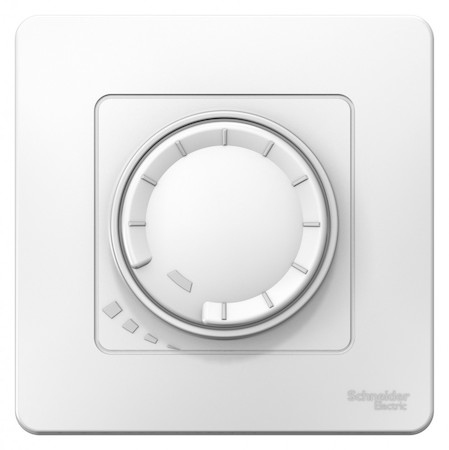Schneider Electric BLNSS040011 BLANCA С/У СВЕТОРЕГУЛЯТОР (диммер) поворотно-нажим. универсальный, 400ВТ, БЕЛЫЙ