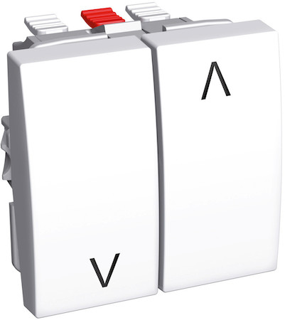 Schneider Electric ALB44087 ВЫКЛЮЧАТЕЛЬ ДЛЯ ЖАЛЮЗИ 16A БЕЛ RAL 9003