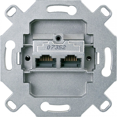 Schneider Electric MTN465706 MERTEN МЕХАНИЗМ RJ45 X2 8/8 кат. 6