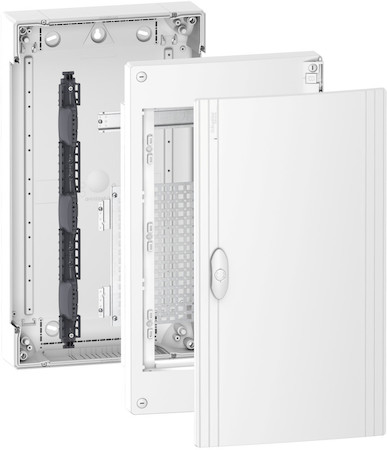 Schneider Electric PRA313SU PRAGMA IT щит МУЛЬТИМЕДИЙНЫЙ навесной с белой дв. 3РЯДАх13МОД,IP40, IK07, Италия