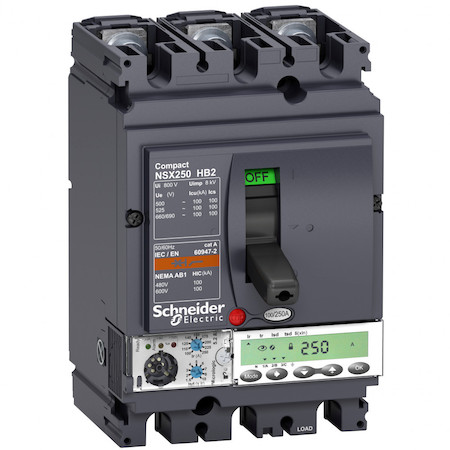 Schneider Electric LV433337 3П АВТОМ.ВЫКЛ. MIC5.2E 40A NSX100HB2 (100кА при 690B)