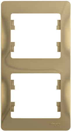 Schneider Electric GSL000406 GLOSSA 2-постовая РАМКА, вертикальная, ТИТАН