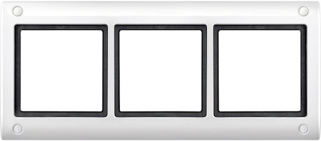 Schneider Electric MTN401319 MERTEN Aquadesign РАМКА 3-ПОСТА с винт. креплениями, ПОЛ.БЕЛЫЙ
