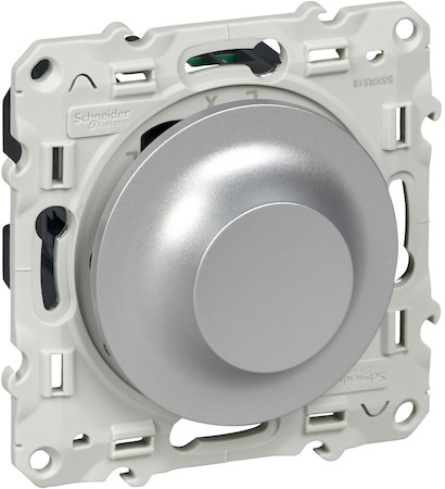 Schneider Electric S53R518 Светорегулятор поворотный 9-100ВА алюм