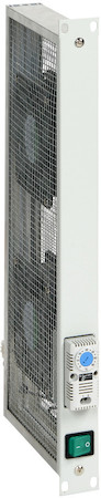 Schneider Electric NSYAVD1U312T Вент.полка 19" с термост.2 Вент.1U 34Вт
