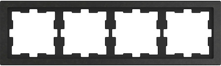 Schneider Electric MTN4040-6547 MERTEN D-Life РАМКА 4-постовая, БАЗАЛЬТ