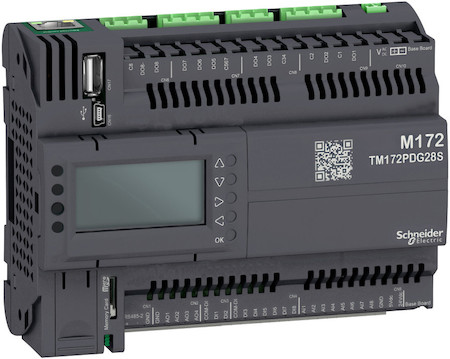 Schneider Electric TM172PDG28S ПЛК М172,дисплей, 28I/O,Eth, 2 MB, 2 SSR
