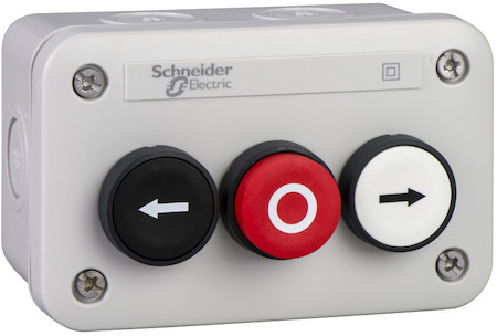Schneider Electric КНОПОЧНЫЙ ПОСТ 2 КНОПКИ БЕЛ.КР. XALE3255