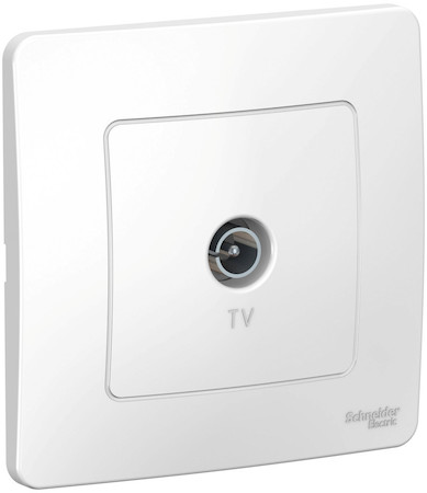 Schneider Electric BLNTS000011 BLANCA С/У КОННЕКТОР ТВ, БЕЛЫЙ
