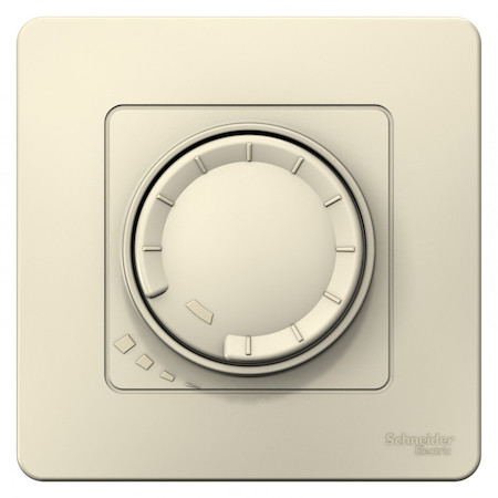 Schneider Electric BLNSS040012 BLANCA С/У СВЕТОРЕГУЛЯТОР (диммер) поворотно-нажим. универсальный 400ВТ,МОЛОЧНЫЙ