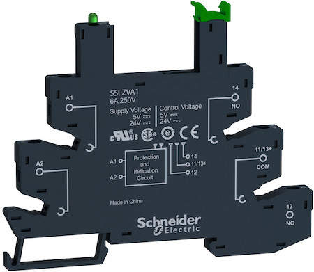 Schneider Electric SSLZVA2 РОЗЕТКА ДЛЯ РЕЛЕ, ВИНТОВЫЕ ЗАЖИМЫ, = 60 В
