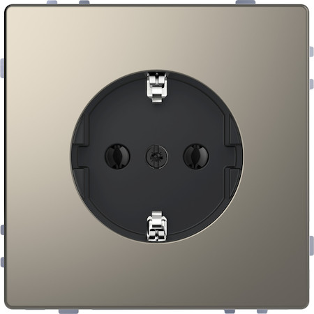 Schneider Electric MTN2301-6050 MERTEN D-Life РОЗЕТКА 16А, с з/к, без шт, НИКЕЛЬ