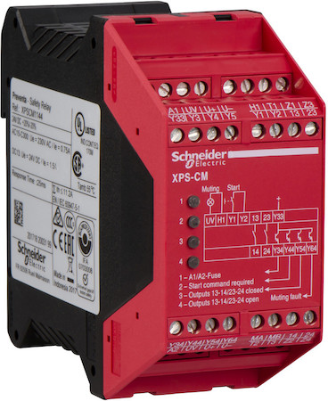 Schneider Electric XPSCM1144 PREVENTA МОДУЛЬ БЕЗОПАСНОСТИ ФОТОБАРЬЕРОВ ТИП 2