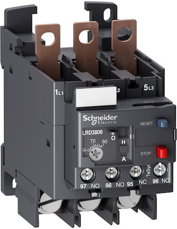 Schneider Electric LRD3806 ТЕПЛОВОЕ РЕЛЕ ПЕРЕГРУЗКИ 62-80А КЛАСС 10A ПРИСОЕДИНЕНИЕ ПОД КОЛЬЦЕВОЙ НАКОНЕЧНИК