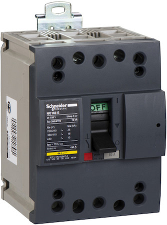 Schneider Electric 28603 АВТ.ВЫКЛ. NG160E 16kA TM80D 3П3T