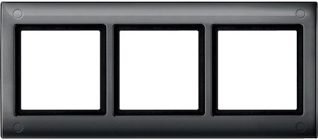 Schneider Electric MTN401314 MERTEN Aquadesign РАМКА 3-ПОСТА с винт. креплениями, АНТРАЦИТ