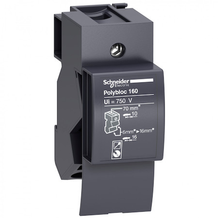 Schneider Electric 04031 РАСПР.КОЛОД. POLYBLOC, 160 A, 1 ПОЛЮС