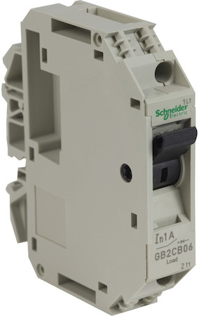 Schneider Electric GB2CB06 АВТОМАТИЧЕСКИЙ ВЫКЛЮЧАТЕЛЬ С КОМБИНИРОВАННЫМ РАСЦЕПИТЕЛЕМ 1 ПОЛЮС. 1А