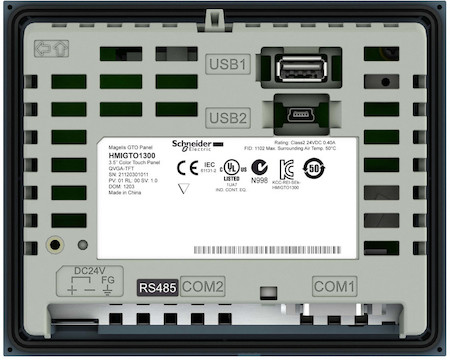 Schneider Electric HMIGTO1310 СЕНС ЦВ ТЕРМИНАЛ 3,5" TFT 6 КНОПОК 1 RJ45 RS232/485 Ethernet TCP/IP 96Mб/512кБ