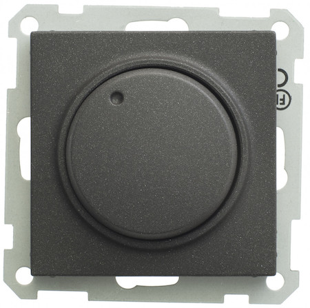 Schneider Electric SR-5S0-6-86 W59 СВЕТОРЕГУЛЯТОР (диммер) поворотный, 300Вт, 230В, механизм, ЧЕРНЫЙ БАРХАТ