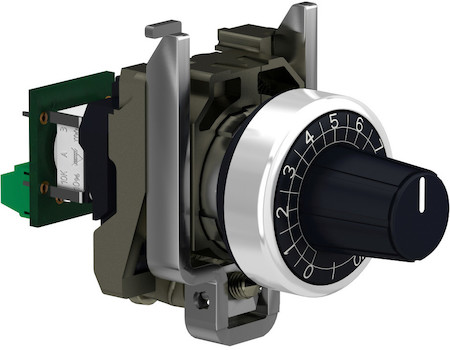 Schneider Electric XB4BD912R4K7 ПОТЕНЦИОМЕТР В СБОРЕ, МЕТ.ОСНОВ., 4.7кОм