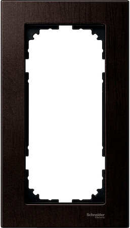 Schneider Electric MTN4058-3471 MERTEN M-Elegance РАМКА деревянная 2 поста б/перегородки, ВЕНГЕ, SM