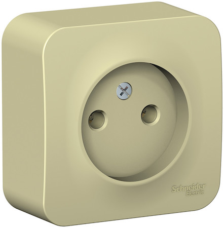 Schneider Electric BLNRA000117 BLANCA О/У РОЗЕТКА без заземления без шторок ИЗОЛ.ПЛ., 16А, 250В, БЕЖЕВЫЙ