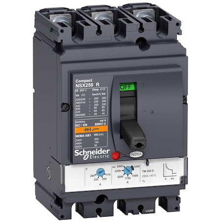 Schneider Electric LV433206 3П АВТОМ.ВЫКЛ. TM80D NSX100R(200кА при 415В, 45кА при 690B)