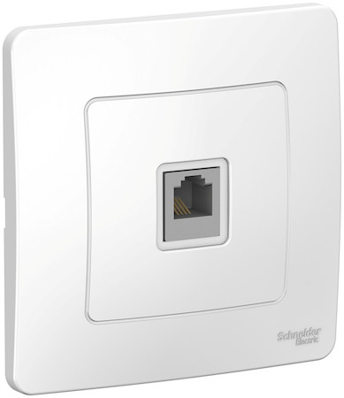 Schneider Electric BLNIS011001 BLANCA С/У РОЗЕТКА телефонная RJ11, БЕЛЫЙ