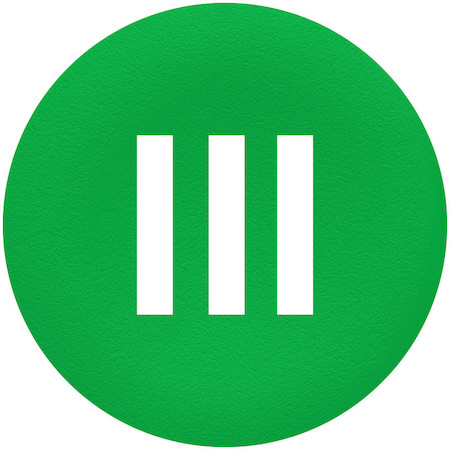 Schneider Electric ZBA337 SE АКСЕССУАРЫ ДЛЯ КНОПОК, КОЛПАЧОК С МАРКИРОВКОЙ III, 100 шт. в упаковке
