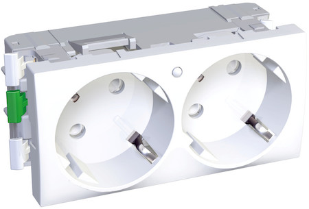 Schneider Electric ALB44253 РОЗЕТКА Х2 45 2P+E СО ШТОР С ИНД R9003