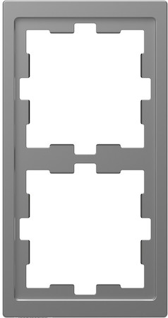 Schneider Electric MTN4020-6536 MERTEN D-Life РАМКА 2-постовая, НЕРЖ. СТАЛЬ