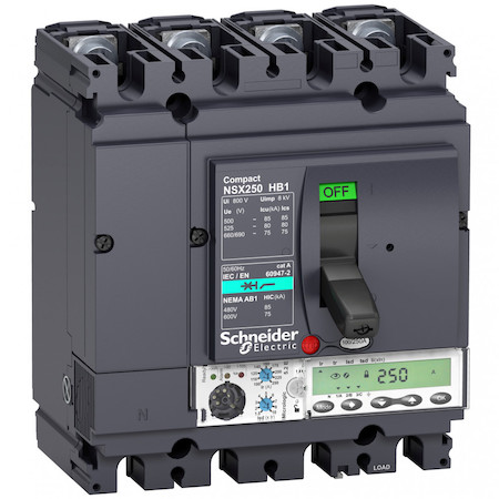 Schneider Electric LV433549 4П АВТОМ.ВЫКЛ. MIC5.2E 100A NSX250HB1 (75кА при 690B)