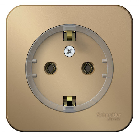 Schneider Electric BLNRA110114 BLANCA О/У РОЗЕТКА с заземлением без штор.,(КОМПАКТ) ИЗОЛ.ПЛ.16А, 250В,ТИТАН