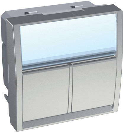 Schneider Electric ALB46384 Лиц.плата Altira 2мод 2xS-One под алюм.