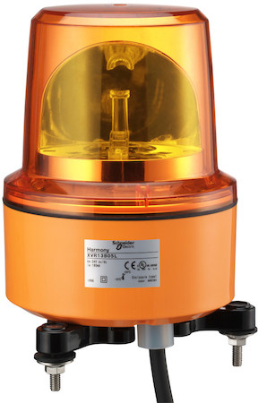 Schneider Electric XVR13B05L ЛАМПА МАЯЧОК ВРАЩ ОРАНЖ 24В AC/DC 130ММ
