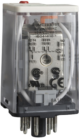 Schneider Electric RUMC2AB1B7 РЕЛЕ 2CO (ЦИЛИНДР) 24В ПЕРЕМ ТОКА