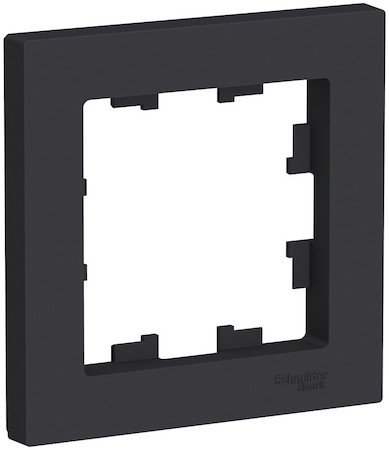 Schneider Electric ATN001001 ATLASDESIGN 1-постовая РАМКА, КАРБОН