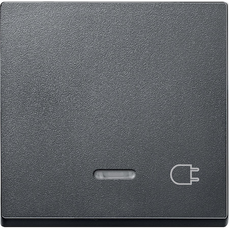 Schneider Electric MTN431714 MERTEN КЛАВИША с ок. д/свет.индик. и пикт."штепсельная вилка", АНТРАЦИТ, SM