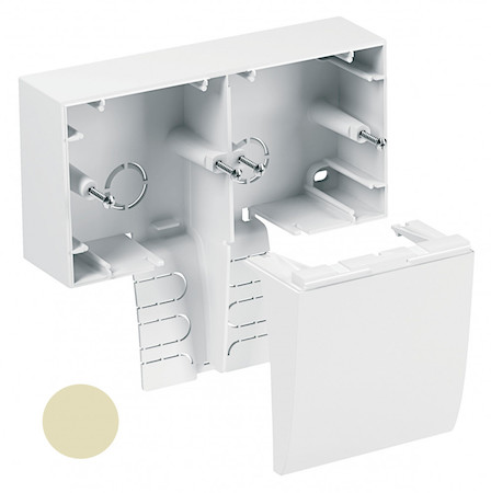 Schneider Electric ISM18445 TML-E-коробка двойная Г-Крышка БЕЖ