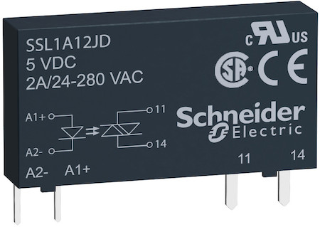 Schneider Electric ТВЕРДОТЕЛЬНОЕ РЕЛЕ, 1 ФАЗА, 2А SSL1A12BDR