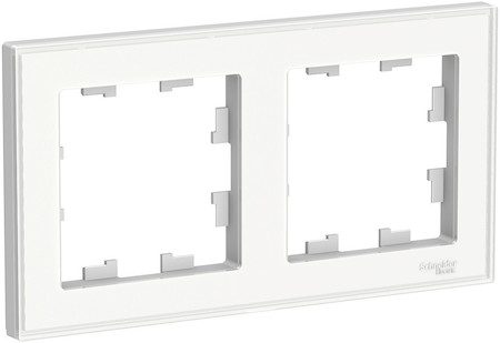 Schneider Electric ATN200102 ATLASDESIGN ART 2-постовая РАМКА, БЕЛЫЙ
