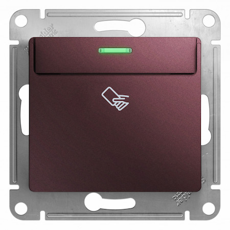Schneider Electric GSL001169 GLOSSA Карточный ВЫКЛЮЧАТЕЛЬ,10AX, механизм, БАКЛАЖАНОВЫЙ