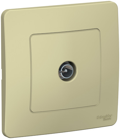 Schneider Electric BLNTS000017 BLANCA С/У КОННЕКТОР ТВ, БЕЖЕВЫЙ