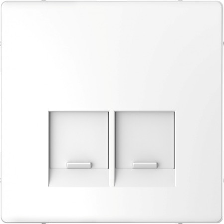 Schneider Electric MTN4572-6035 MERTEN D-Life ЦЕНТРАЛЬНАЯ НАКЛАДКА для 2-х модульных разъемов, БЕЛ.ЛОТОС